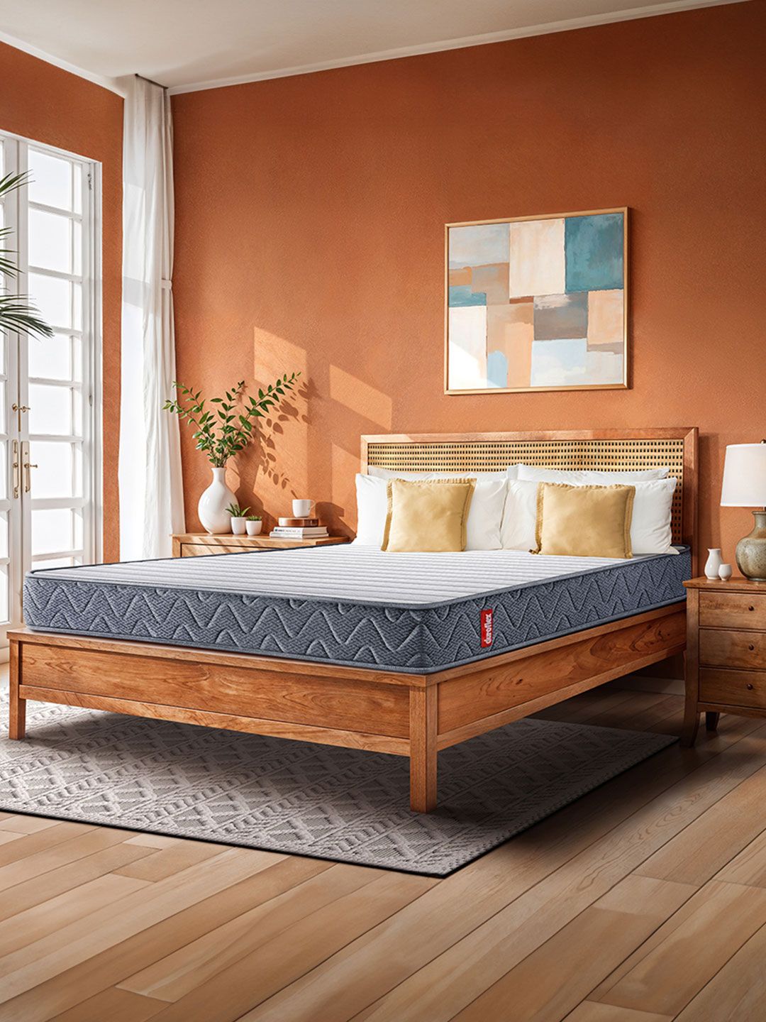 Duroflex LiveIn Bounce Pocket Spring HR Foam 6" Single Mattress Medium Soft (78x36 Inch)