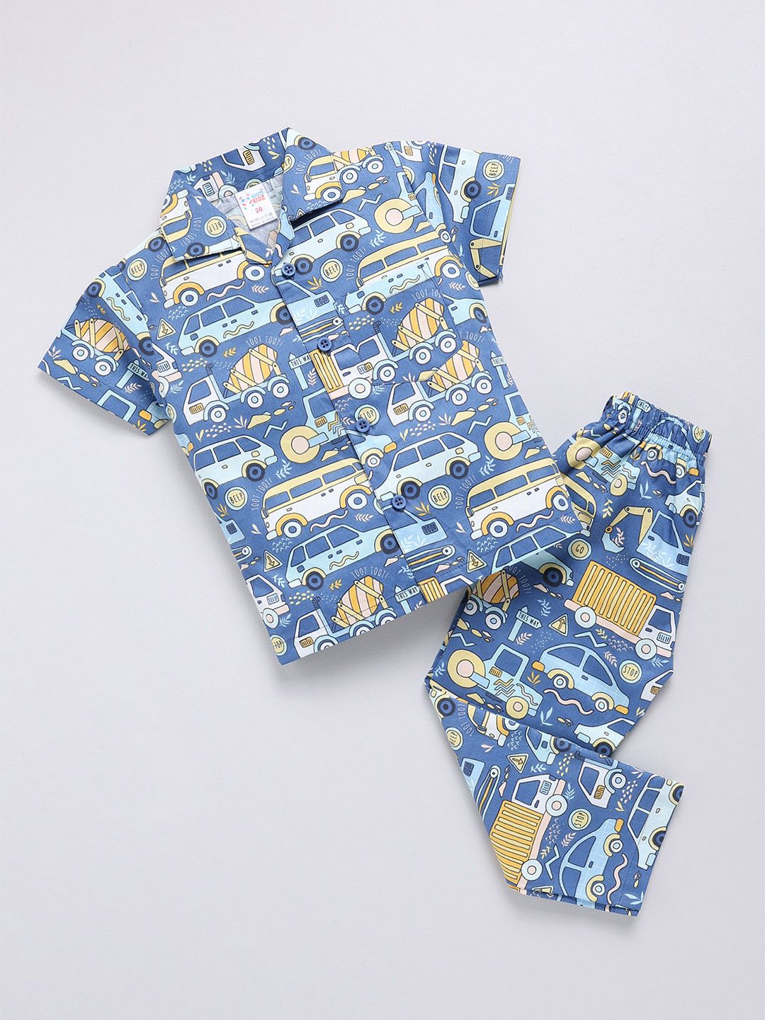 NAUTI KIDZ Boys Conversational Printed Pure Cotton Short Sleeves Night suit-picture-41