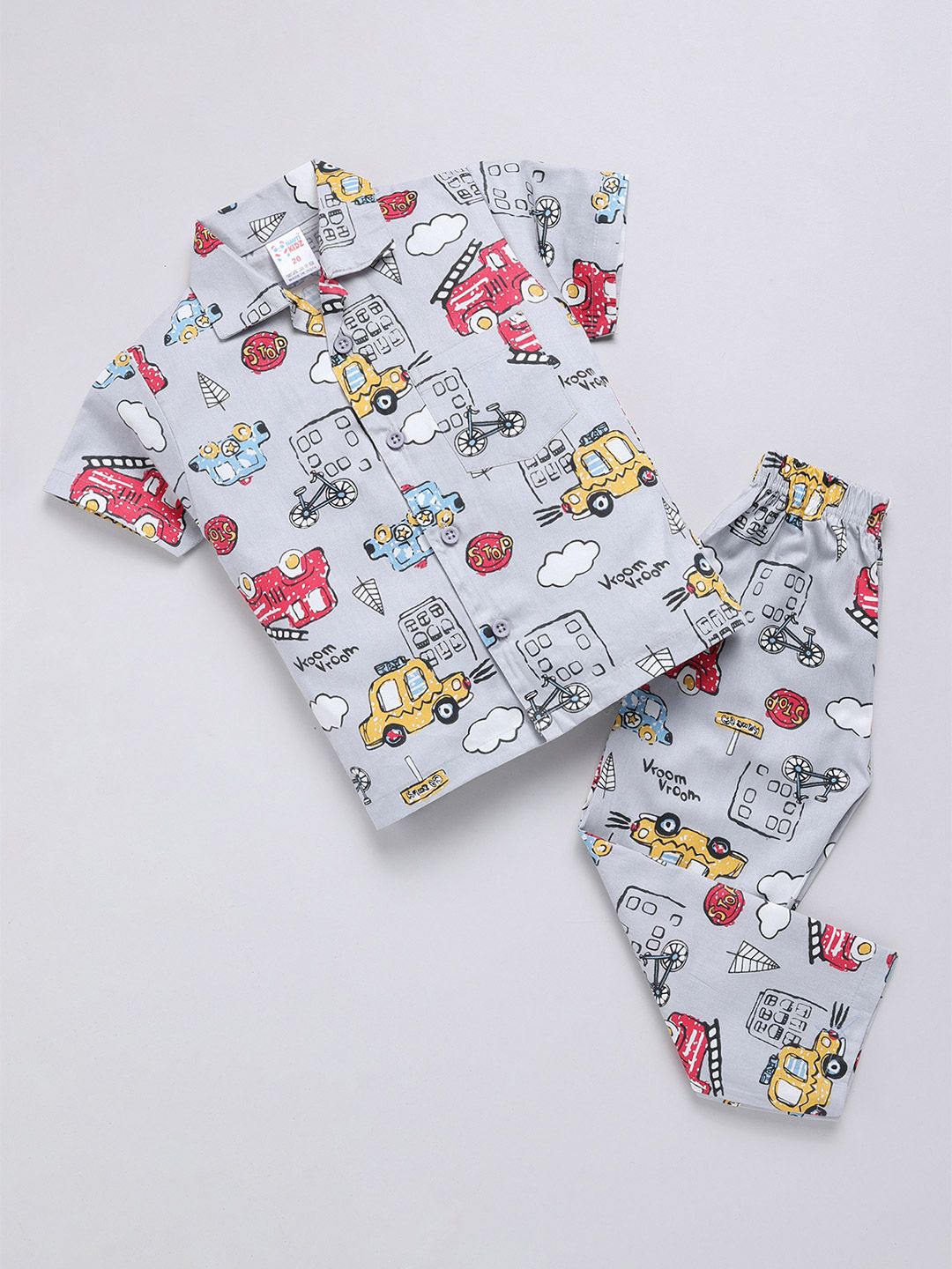 NAUTI KIDZ Boys Graphic Printed Night suit-picture-17