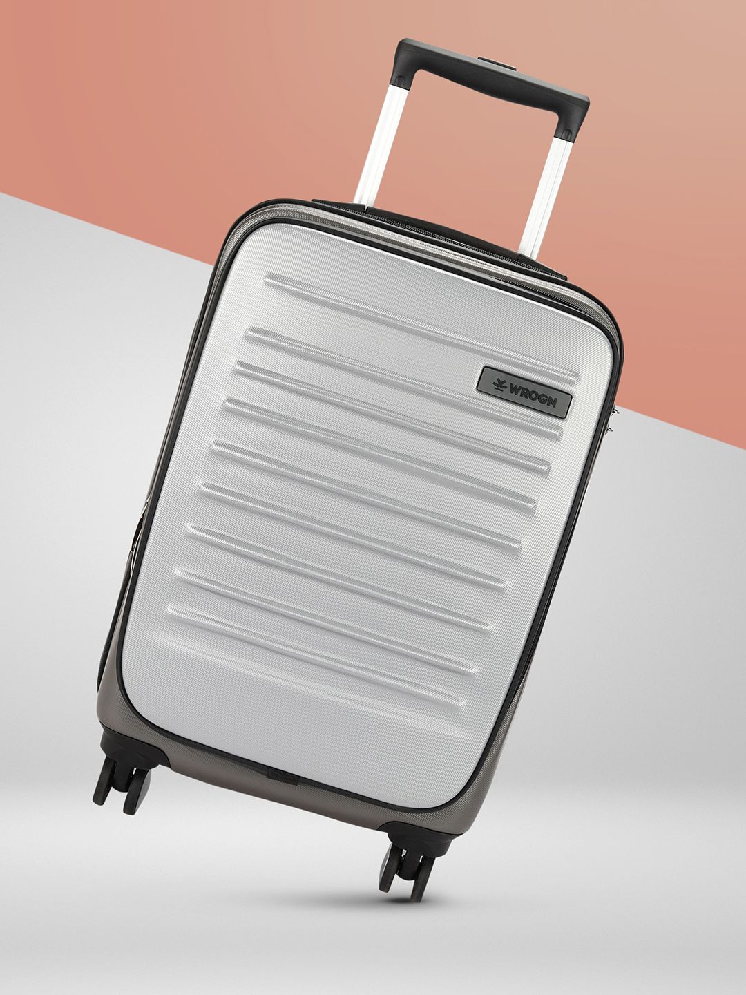 WROGN Unisex Kangaroo Hard Sided Cabin Trolley