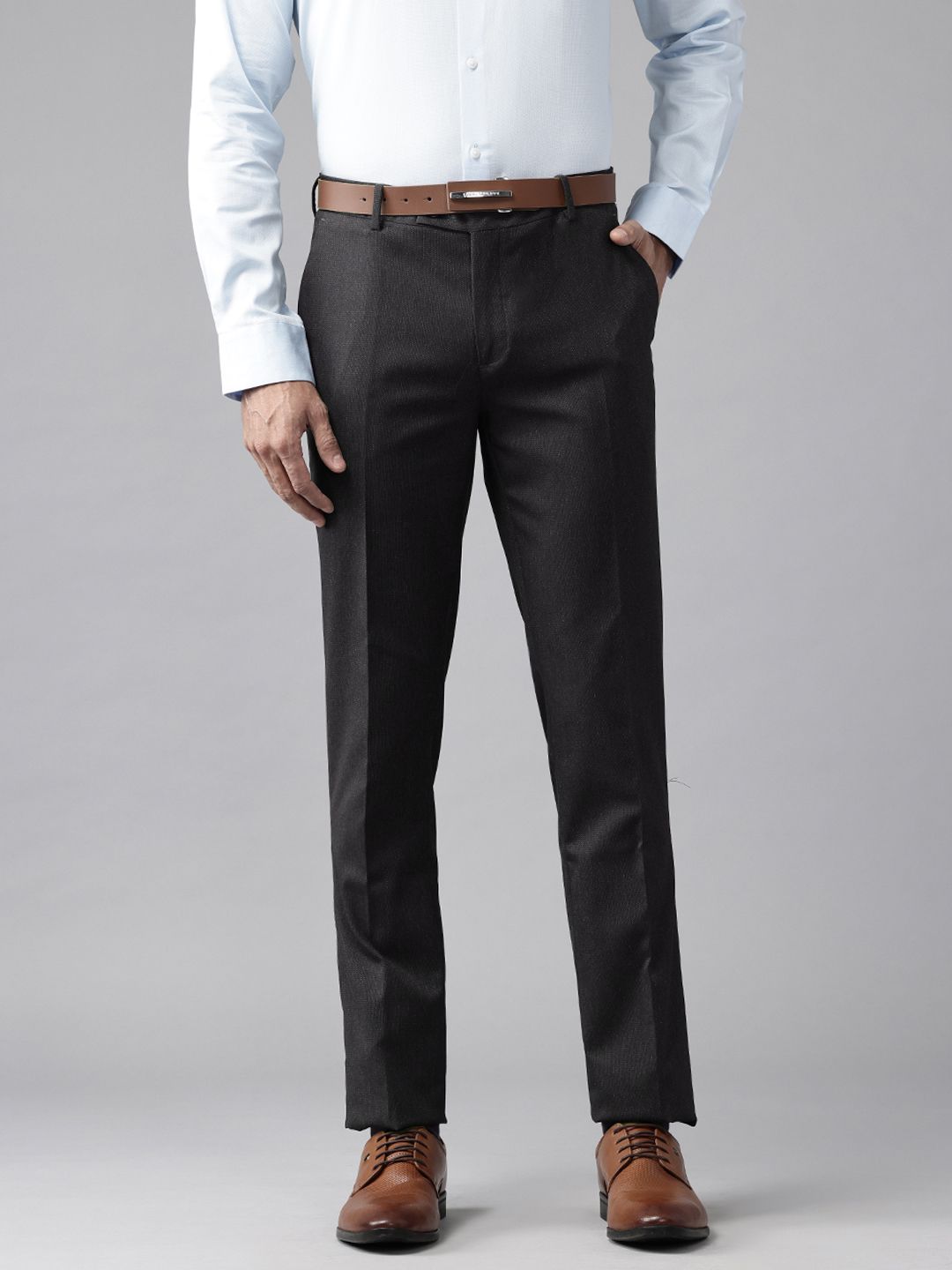 Arrow Men Original Tapered Fit Formal Trousers-picture-12