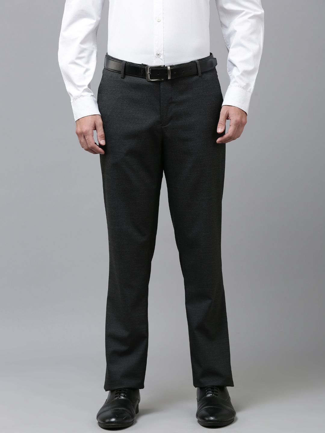 Arrow Men Originals Tapered Fit Self-Design Formal Trousers-picture-52