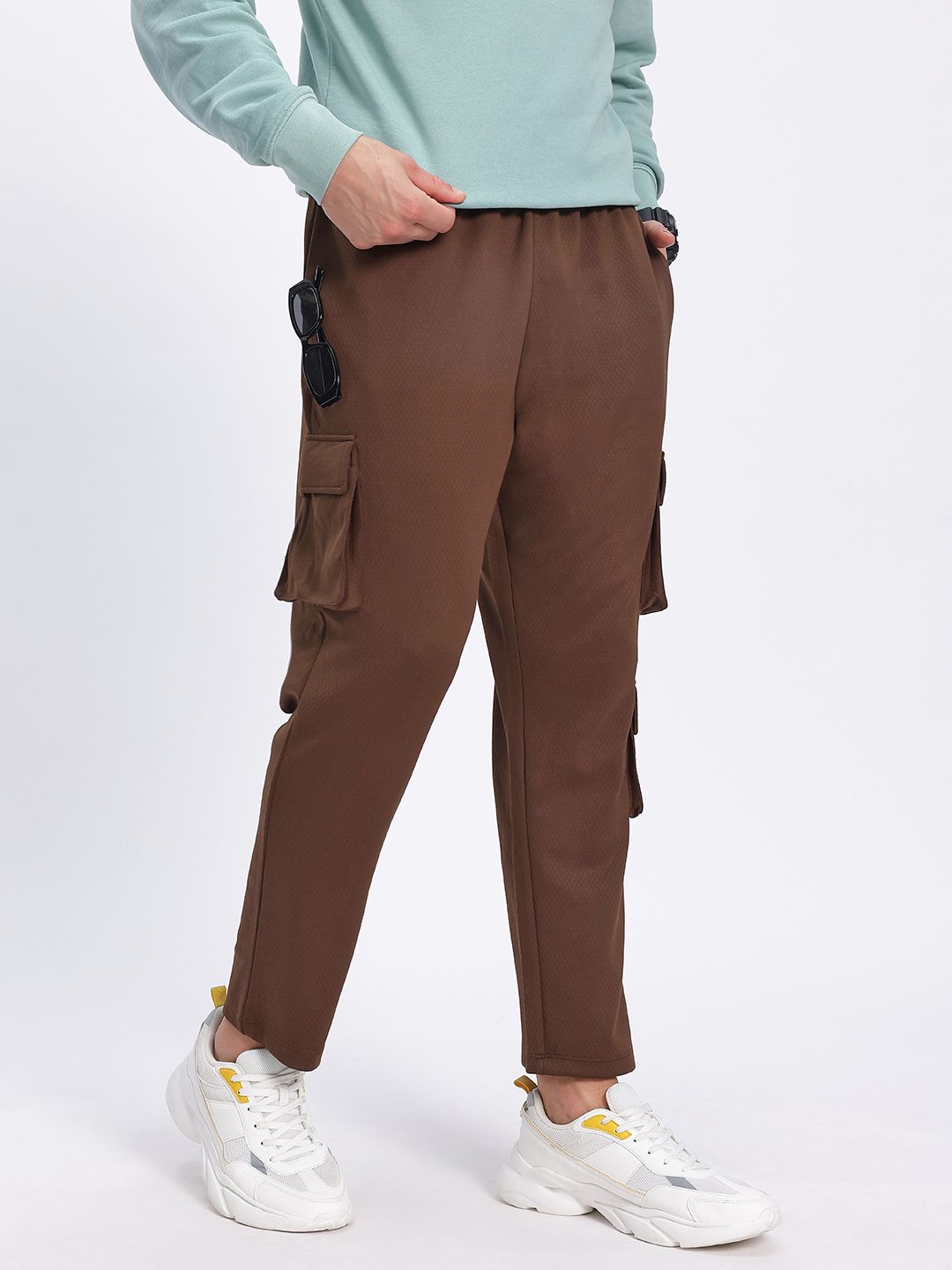 glitchez Men Utility Panel Cargo-Style Track Pants-picture-27