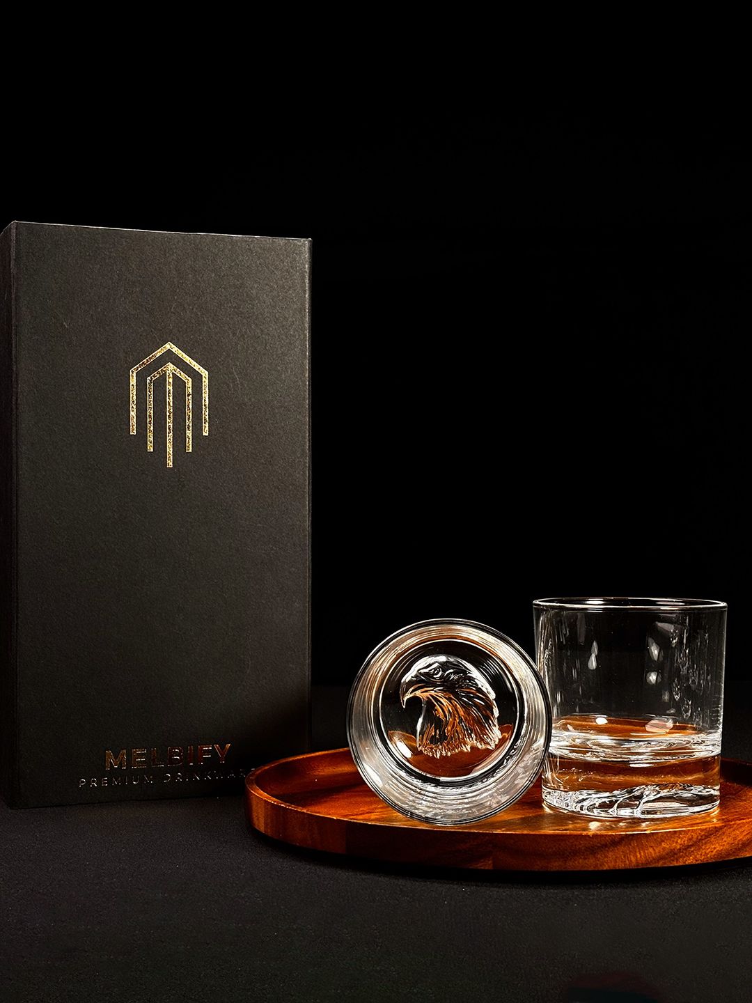 MELBIFY Eagle 2 Pieces Transparent Eagle Whiskey Glass 300 ml-image-4