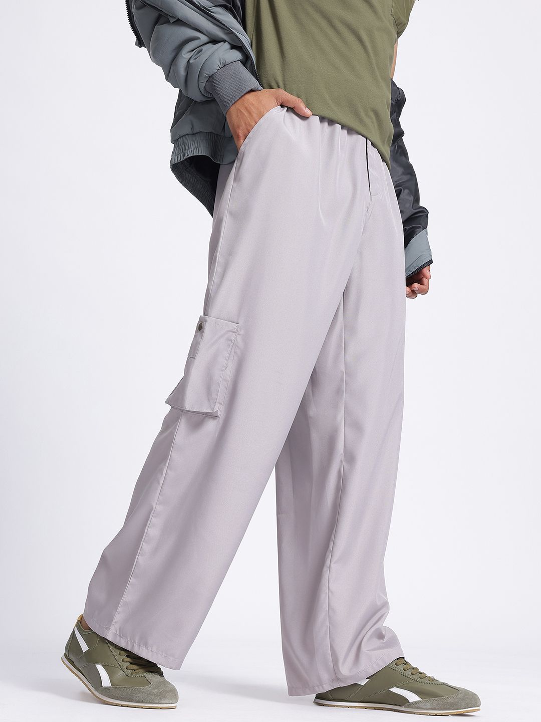 glitchez Men Utility Essential Cargo Style Trousers-picture-21