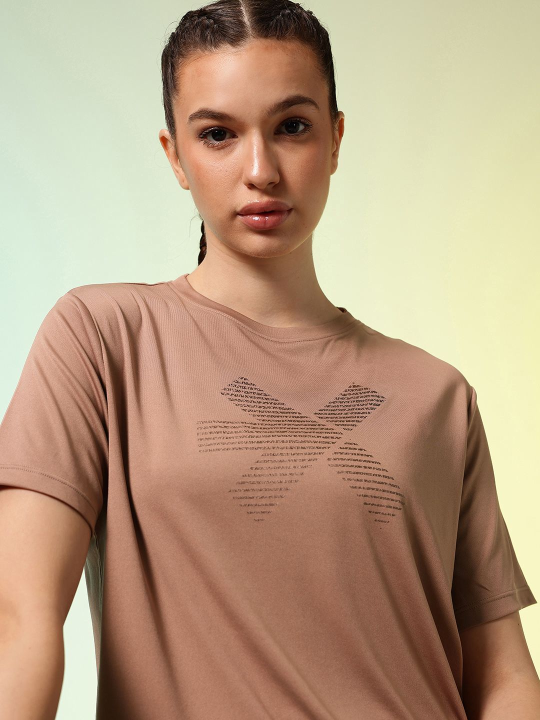 HRX by Hrithik Roshan ACTIVE-GODDESS Brand Logo Printed Rapid Dry Training T-shirt-picture-43