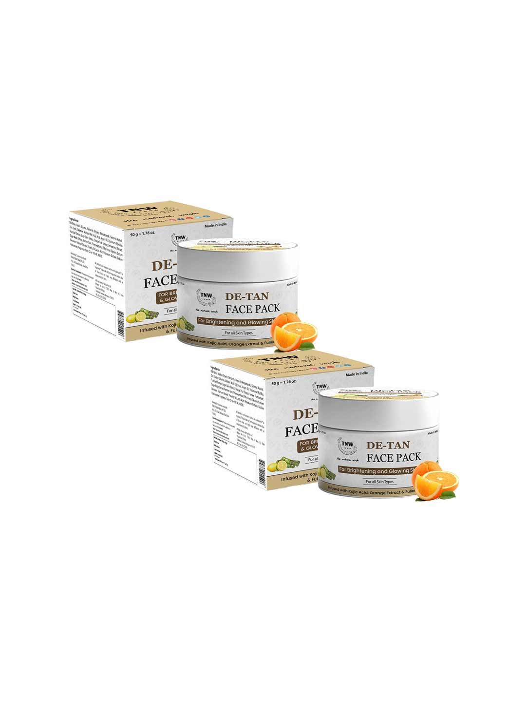 TNW the natural wash Set of 2 De-Tan Face Pack for Brightening & Glowing Skin - 50 g each-picture-25