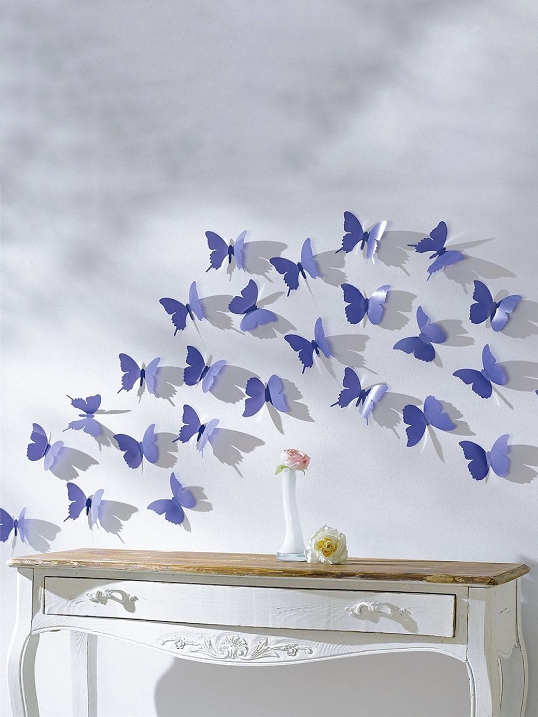 Asian royal Blue & White Printed Water Proof Wall Sticker-image-32