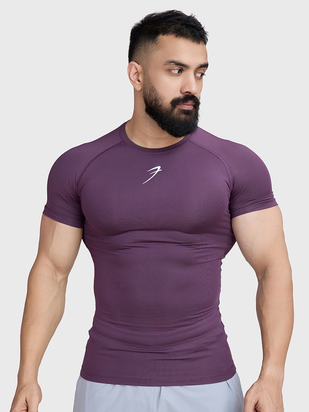 FUAARK Men Compression Fit Sweat-Wicking Technology T-shirt