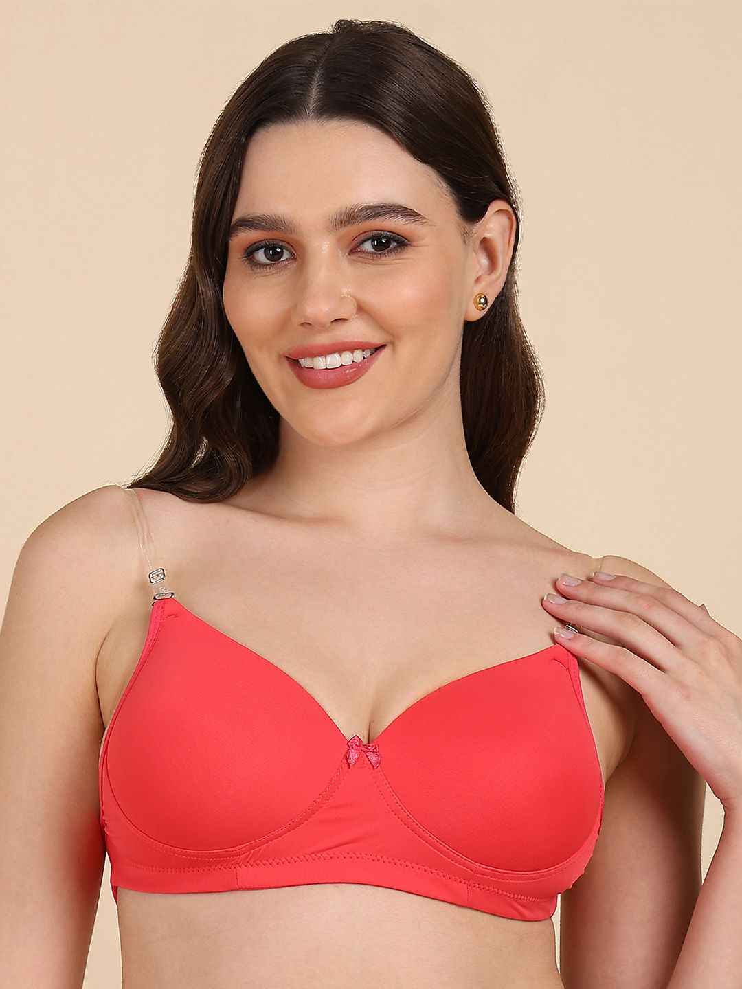 DressBerry Full Coverage Transparent Back Lightly Padded T-shirt Bra