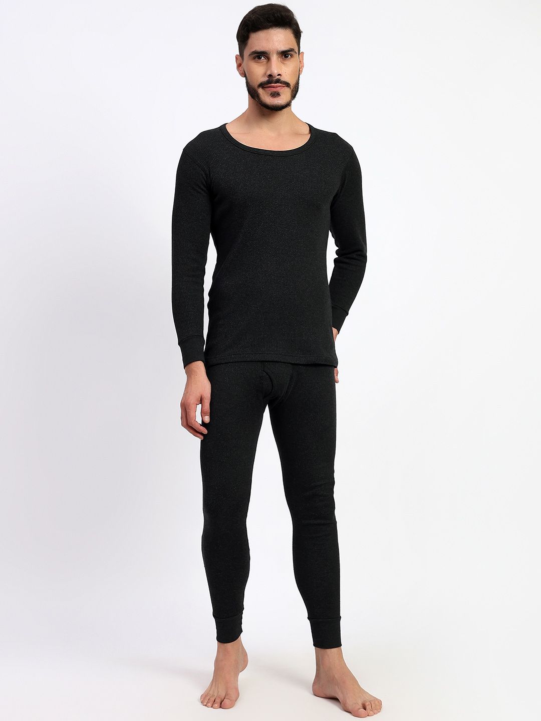 T.T. Men Mid-Rise Cotton Thermal Set