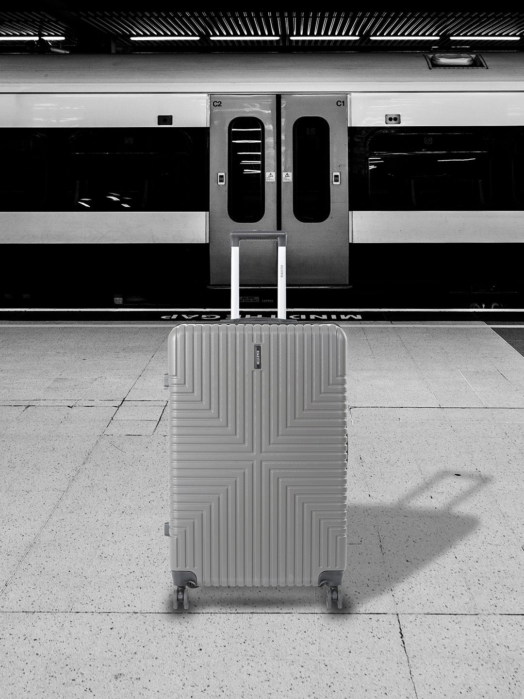 Roadster Unisex Hard Sided Large Trolley Suitcase-image-30