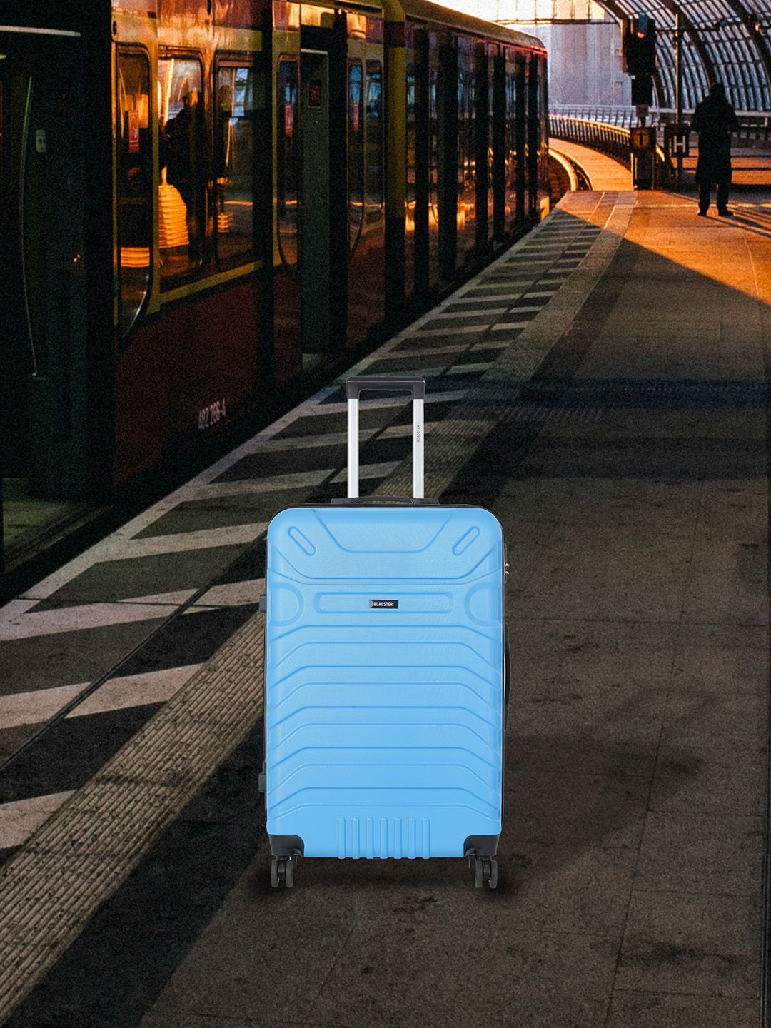 Roadster Unisex Textured Hard Sided Large Trolley Suitcase- 80.2L-image-47