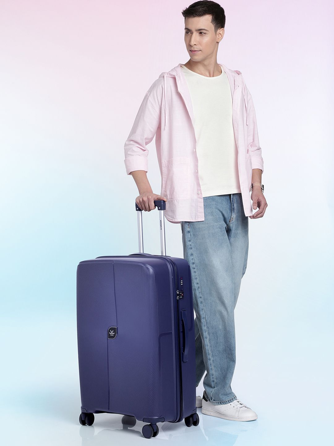 WROGN Unisex Hard Shell Large Trolley Suitcase 68.5L-picture-51