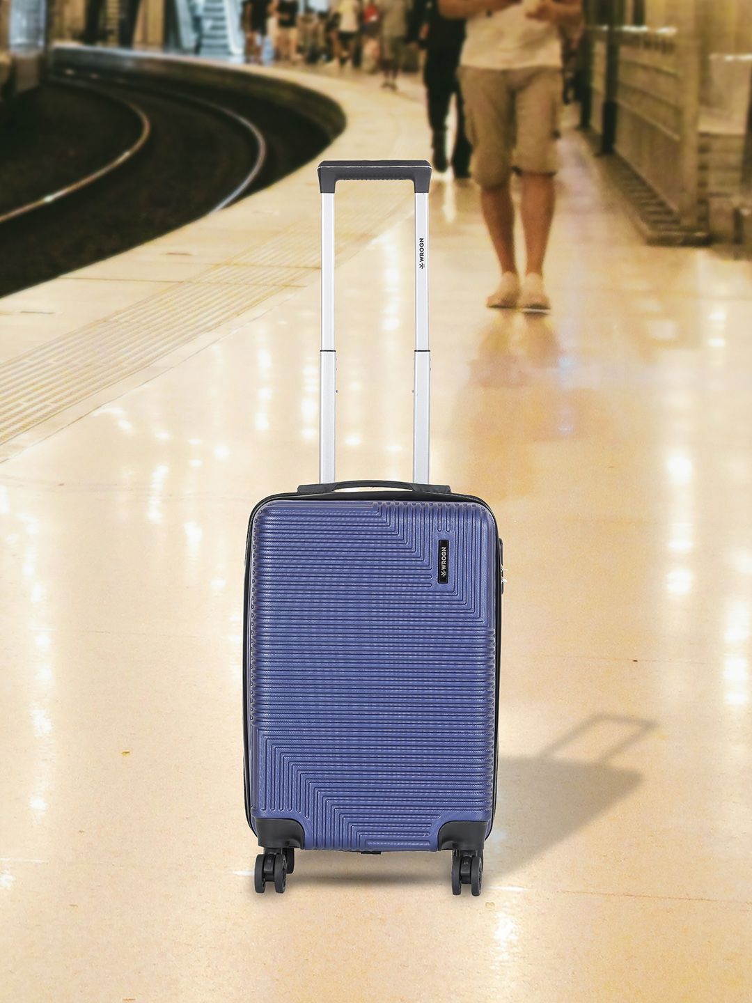 WROGN Textured Hard-Sided Cabin Trolley Suitcase 35L-picture-25