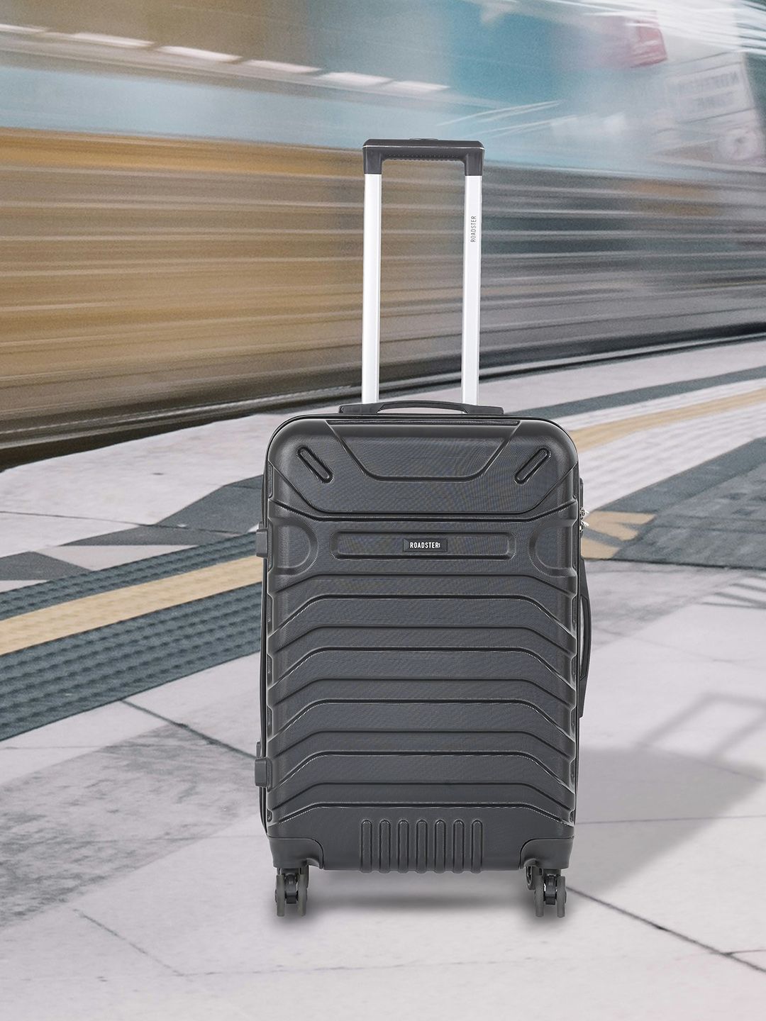 Roadster Unisex Hard Sided Medium Trolley Suitcase-image-21