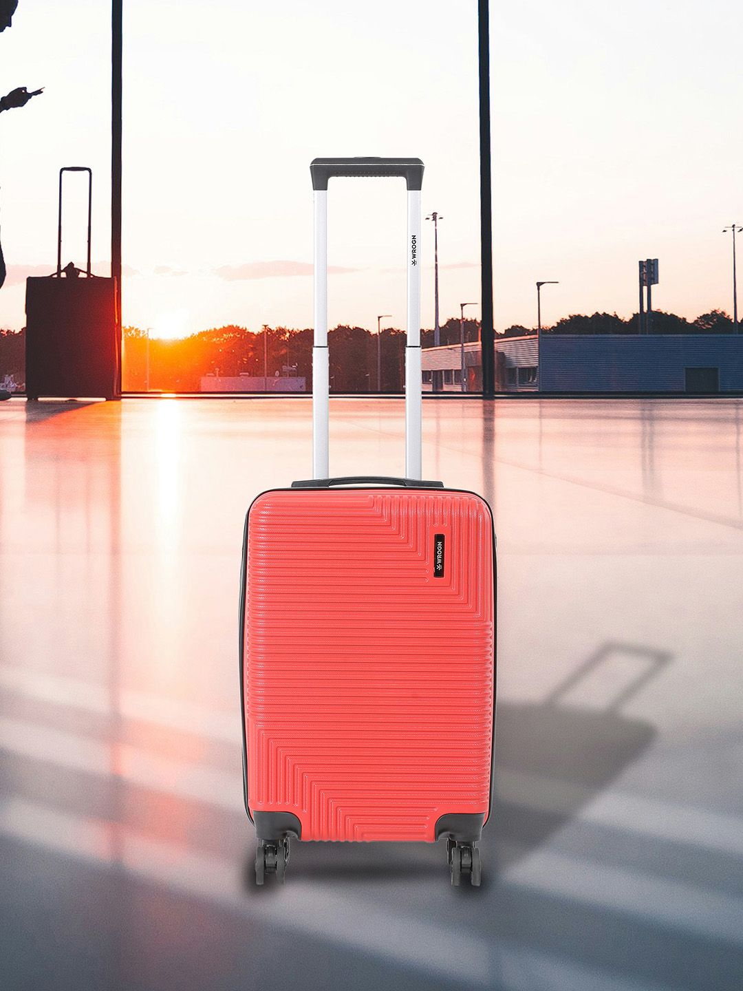 WROGN Unisex Textured HRD Small Hard Suitcase Cabin Trolley Bag- 35.6 L-picture-28