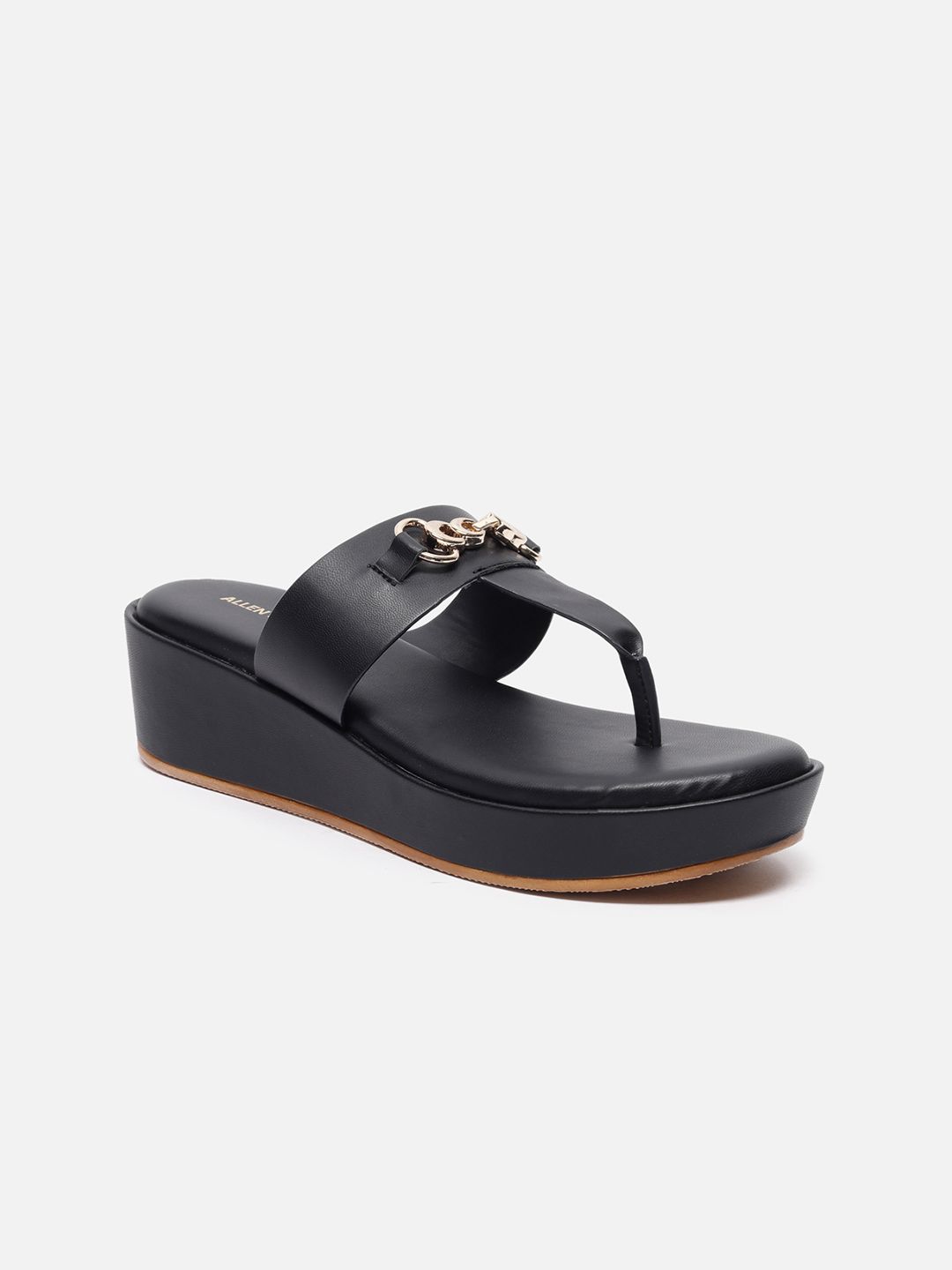 Allen Solly Woman PU Wedge Heel Sandals-picture-41