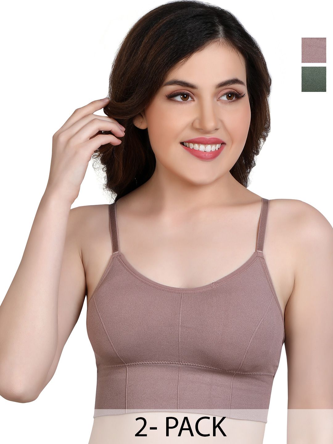 SHOPPY VILLA Women Pack of 2 Bra Full Coverage Lightly Padded and Non-Wired Bra-picture-20