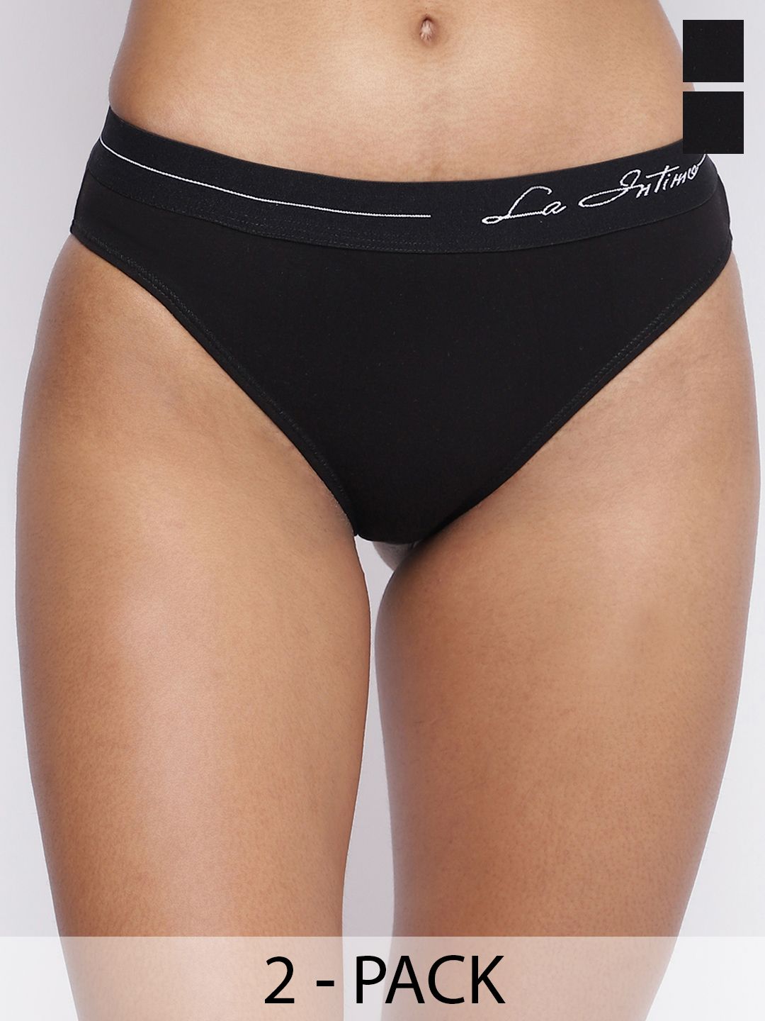 La Intimo Women Pack Of 2 Low Rise Bikini Briefs-picture-10