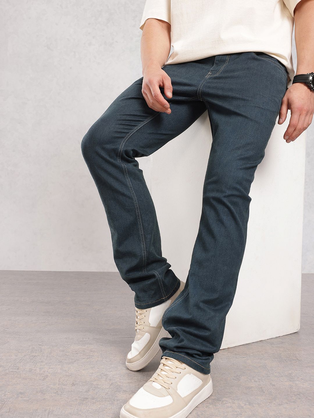 Nautica Men Straight Fit Stretchable Jeans-picture-10