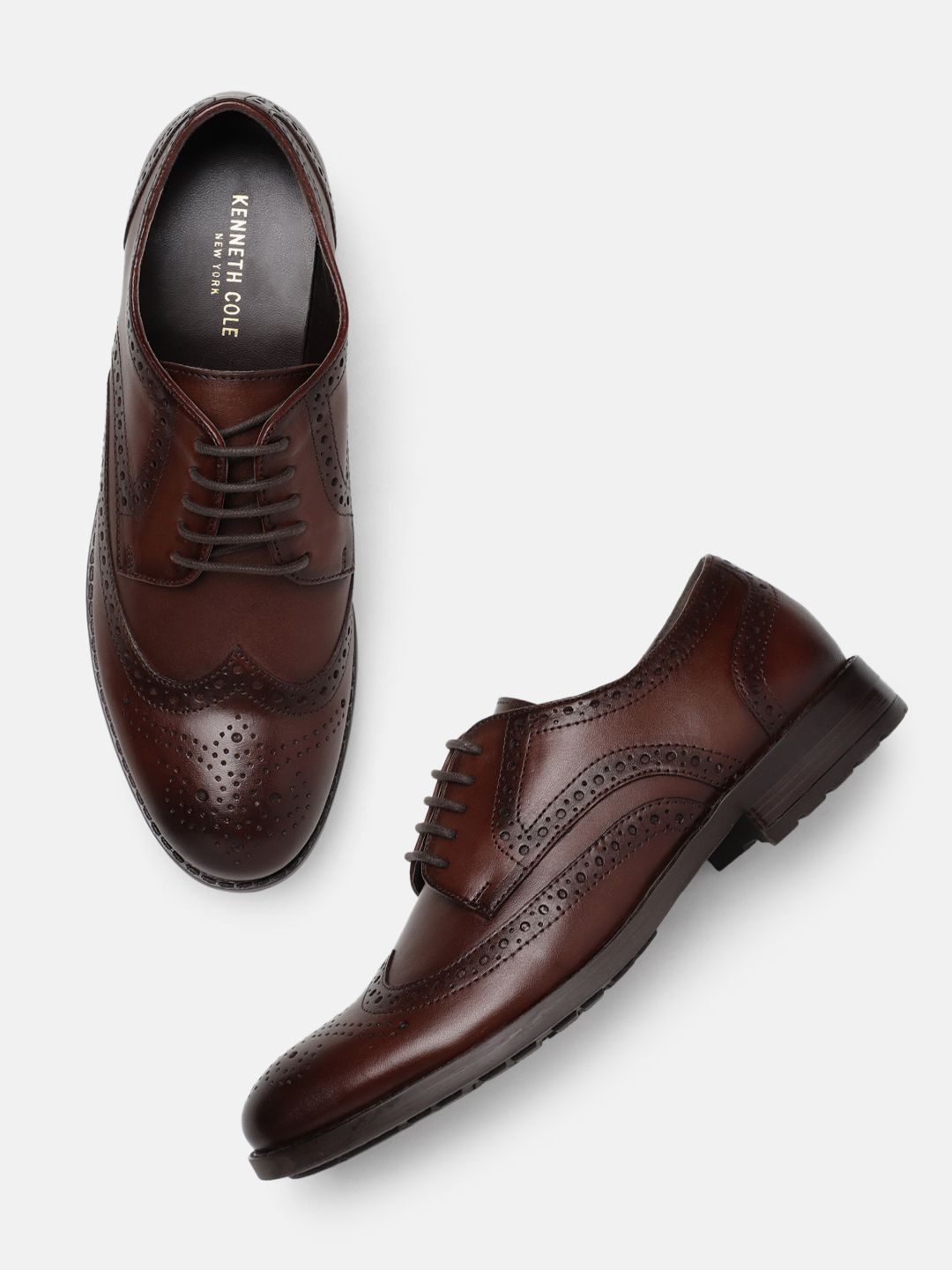Kenneth Cole Men Textured Formal Brogues-image-27