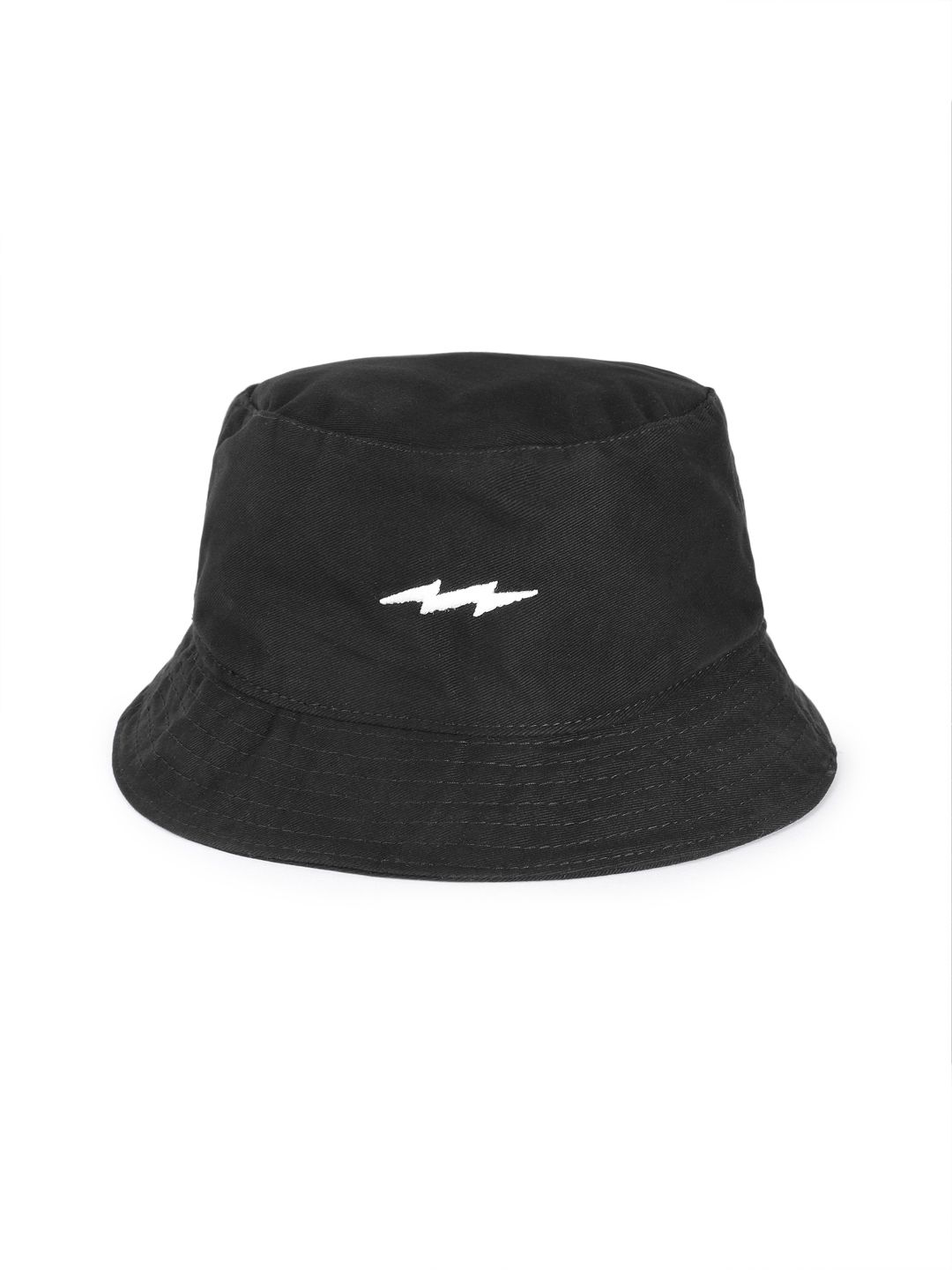 SUPERVEK Unisex Solid Pure Cotton Bucket Hat with Embroidered Detail-image-30