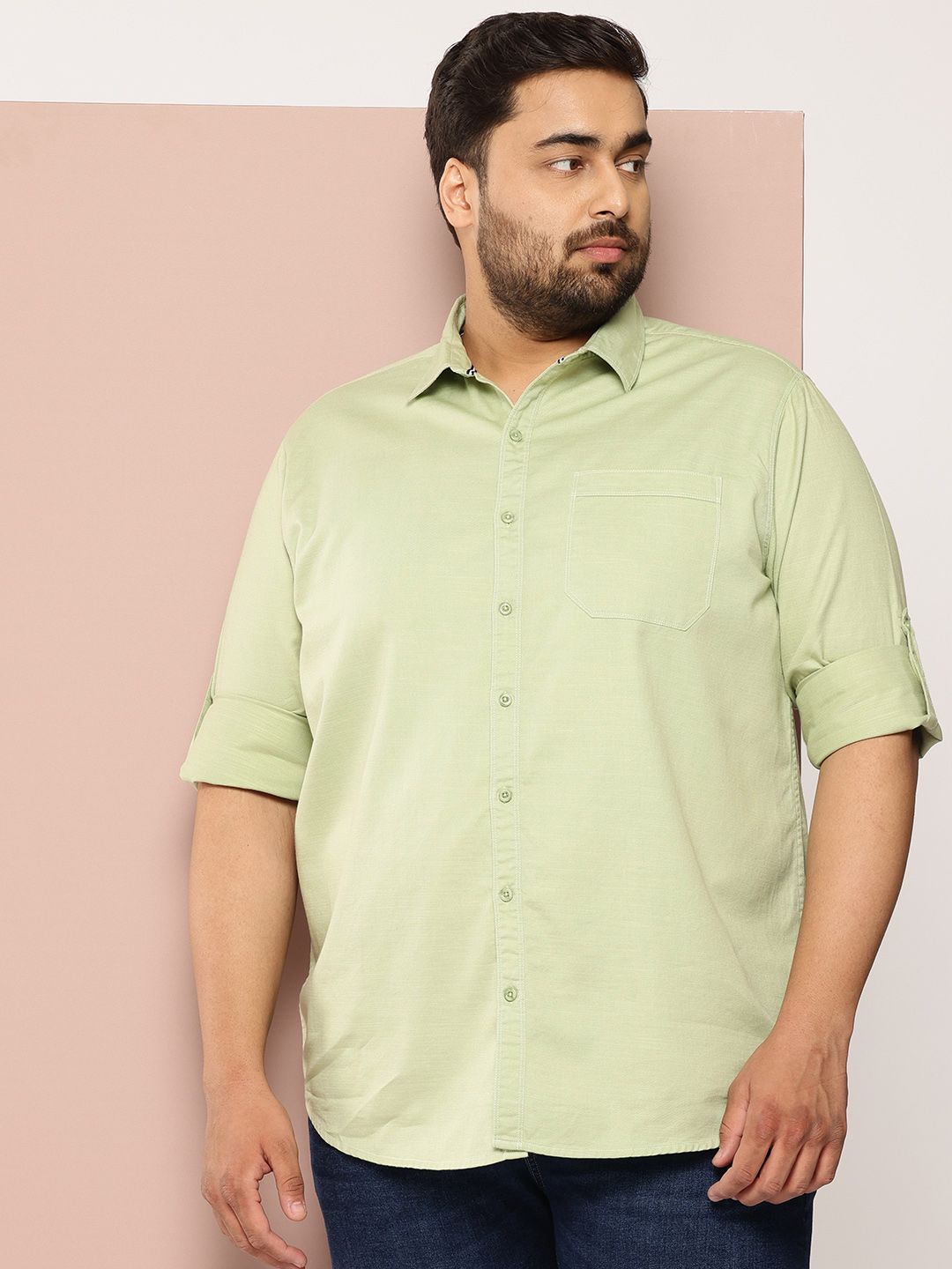 Thomas Scott Men Plus Size Premium Pure Cotton Casual Shirt-picture-26