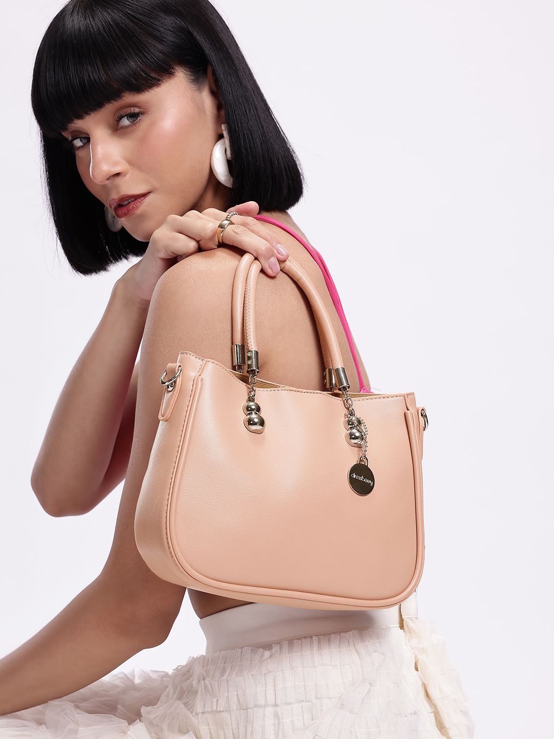 DressBerry Textured Structured Handheld Bag-picture-25