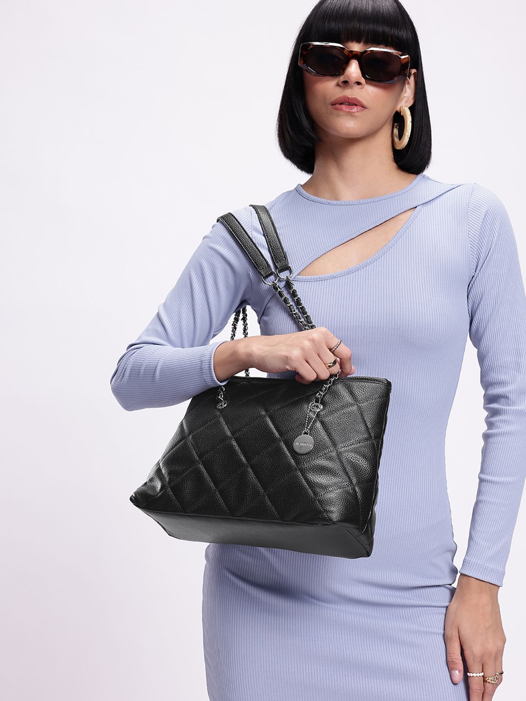 DressBerry Quilted Structured Shoulder Bag-picture-30