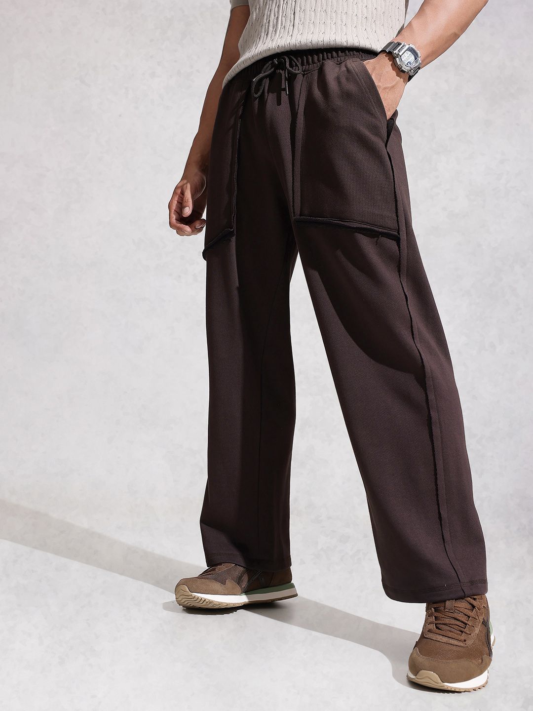 WROGN Men Oversized Track Pant-picture-28