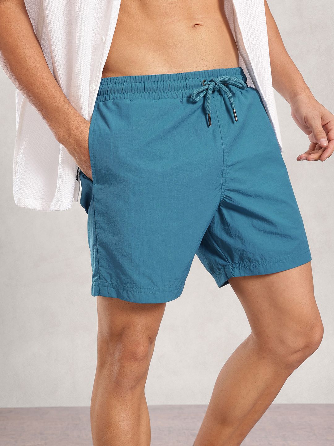 Nautica Men Solid Swim Bottom