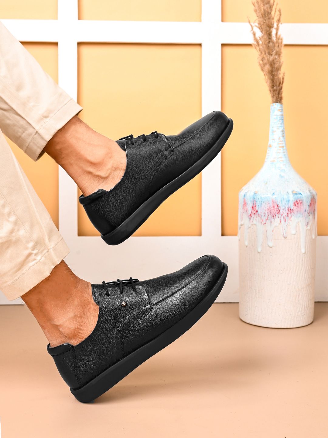 san frissco San FrisscoMen Leather Formal Derbys-picture-17