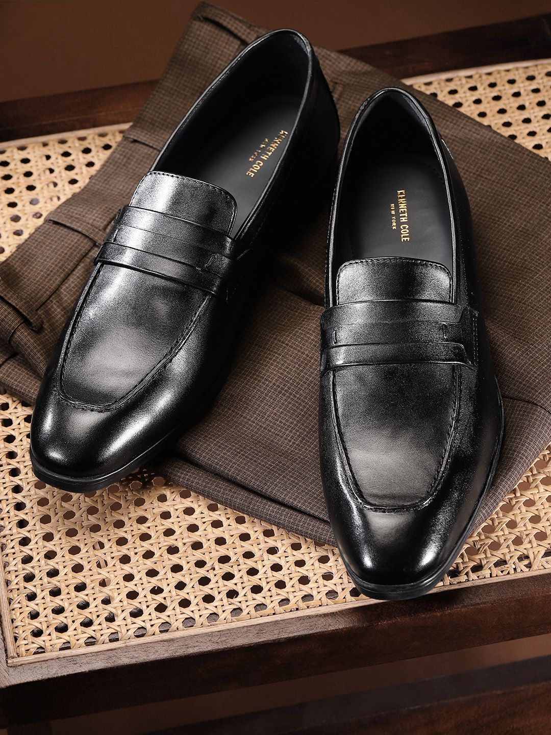 Kenneth Cole Men Round Toe Leather Formal Loafers-picture-11