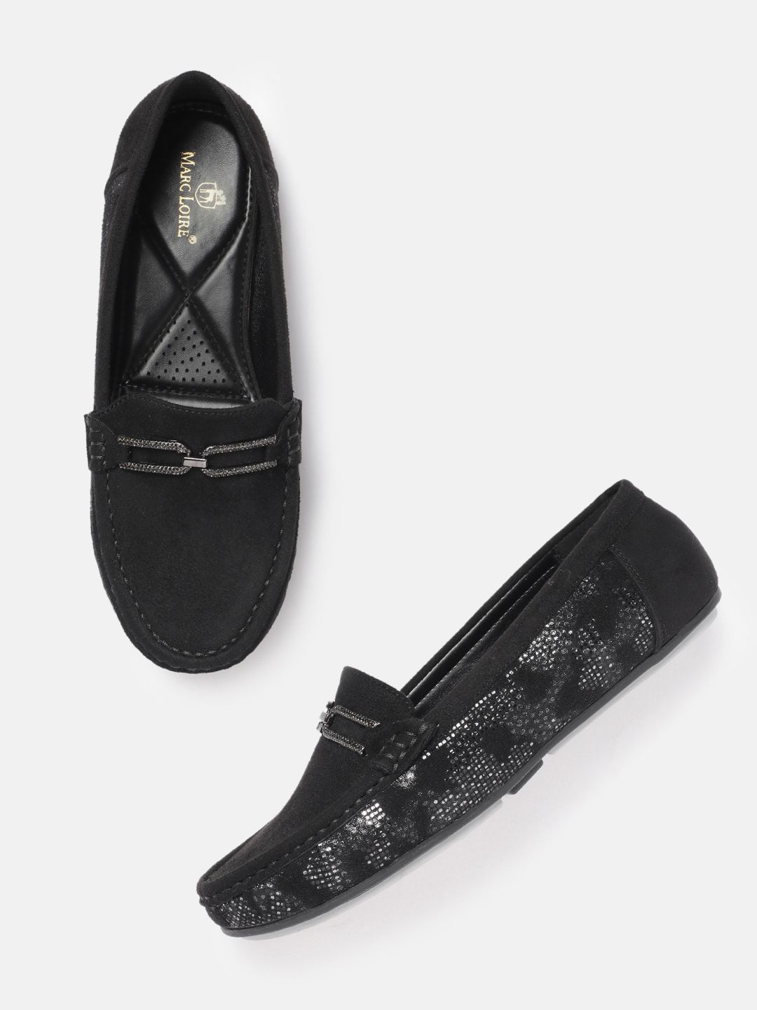 Marc Loire Women Embellished Suede Loafers-picture-29