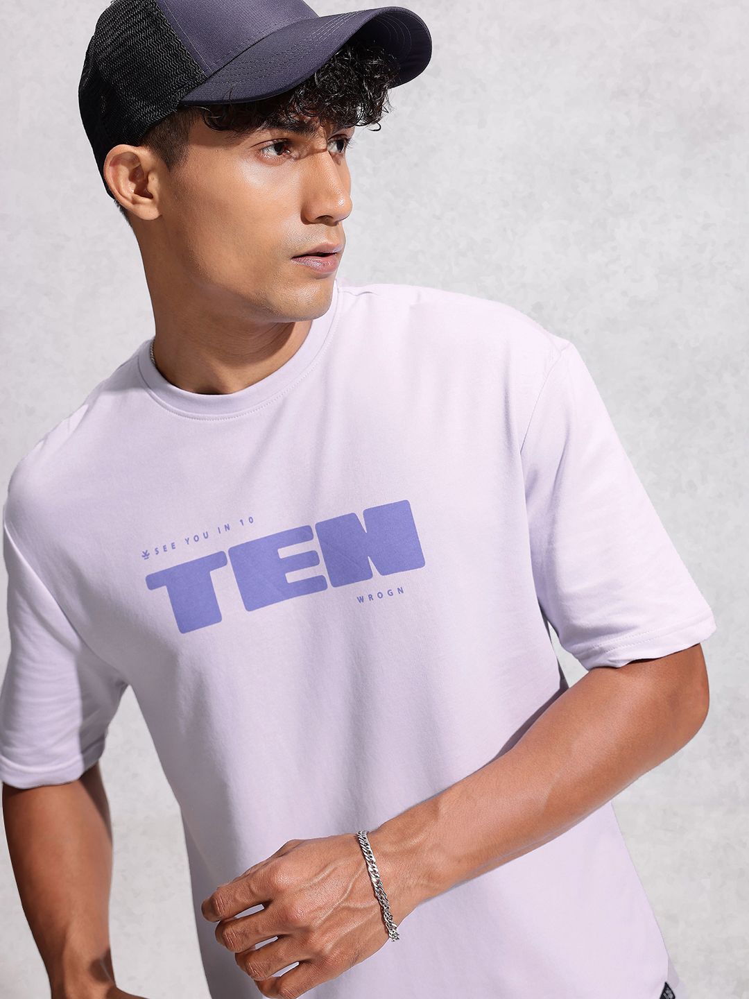 WROGN Typography Printed Oversized Pure Cotton T-shirt-picture-18