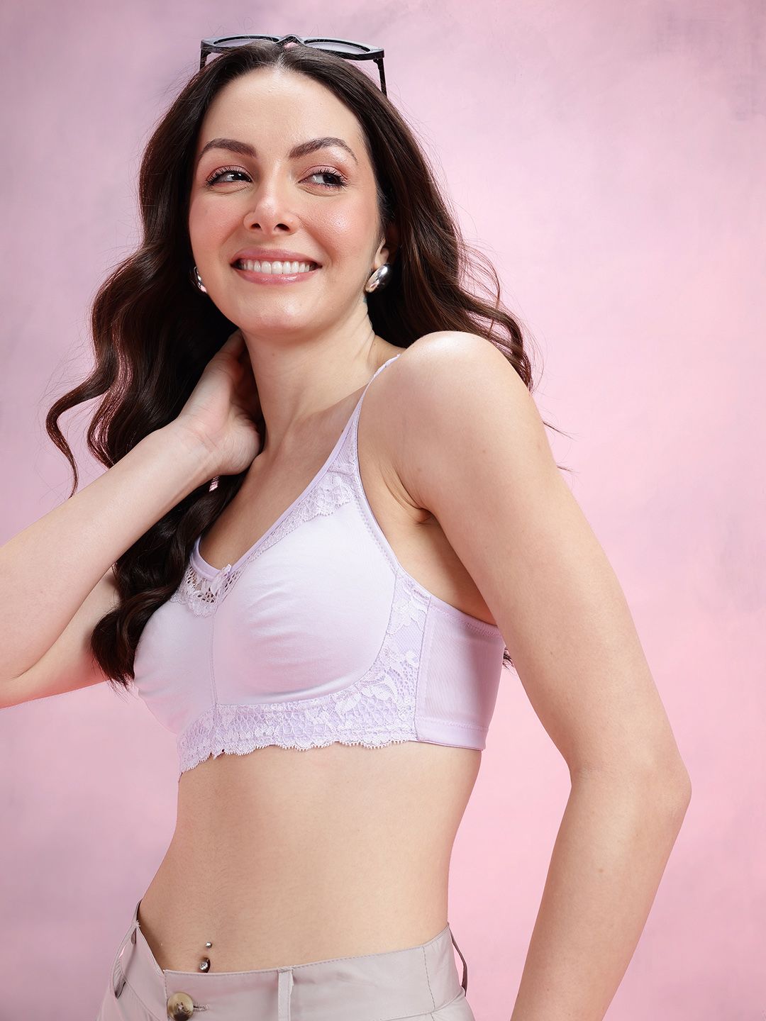 DressBerry Medium Coverage Non-Padded Non-Wired Minimizer Bra DRM-DB-MK49C