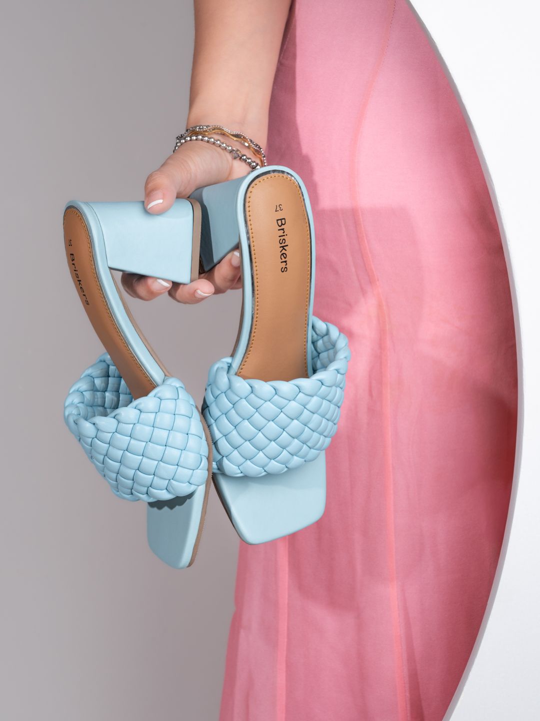 BRISKERS Women Block Heels Sandals-picture-16