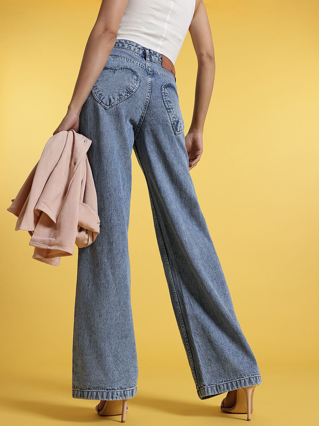 glitchez Women Vintage Vibes Wide Leg Fit Jeans-image-25