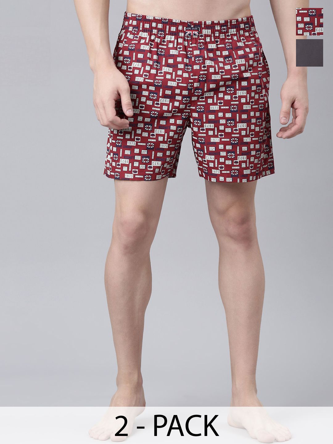 Pepe Jeans Men Pack of 2 Printed Pure Cotton Boxers-picture-23