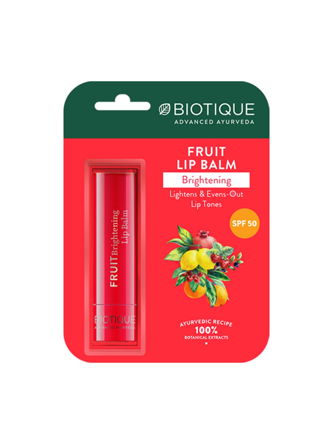 Biotique Fruit Brightening Lip Balm - 4g-image-26