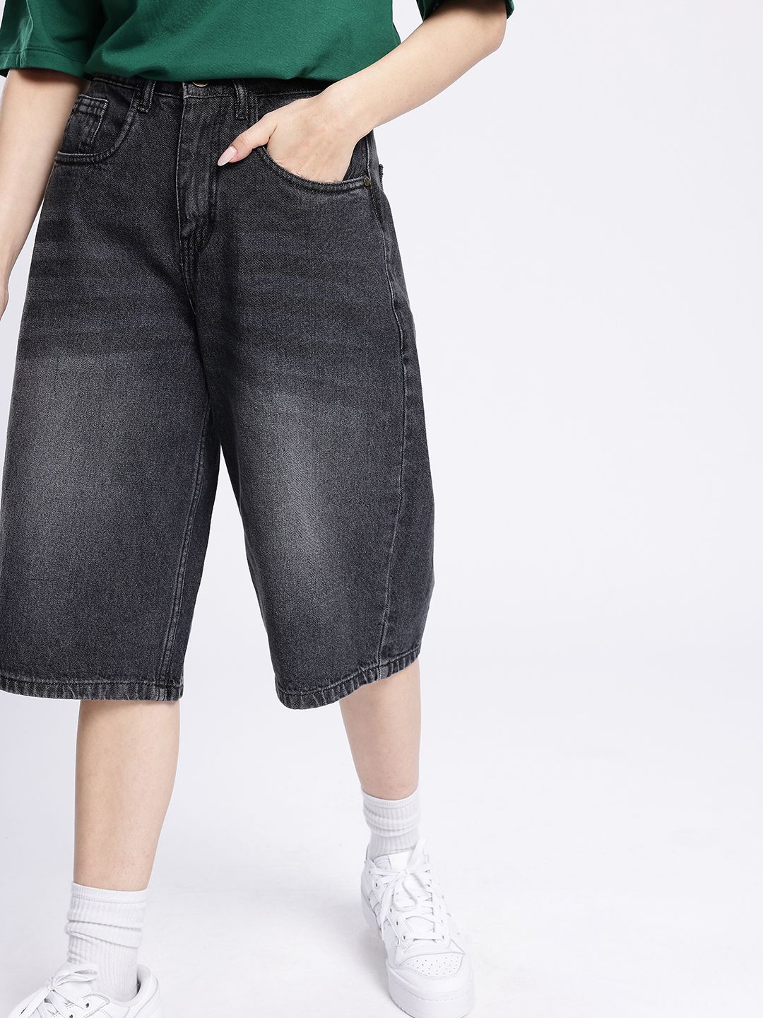 glitchez Women Urban Savvy Faded Jorts-picture-35
