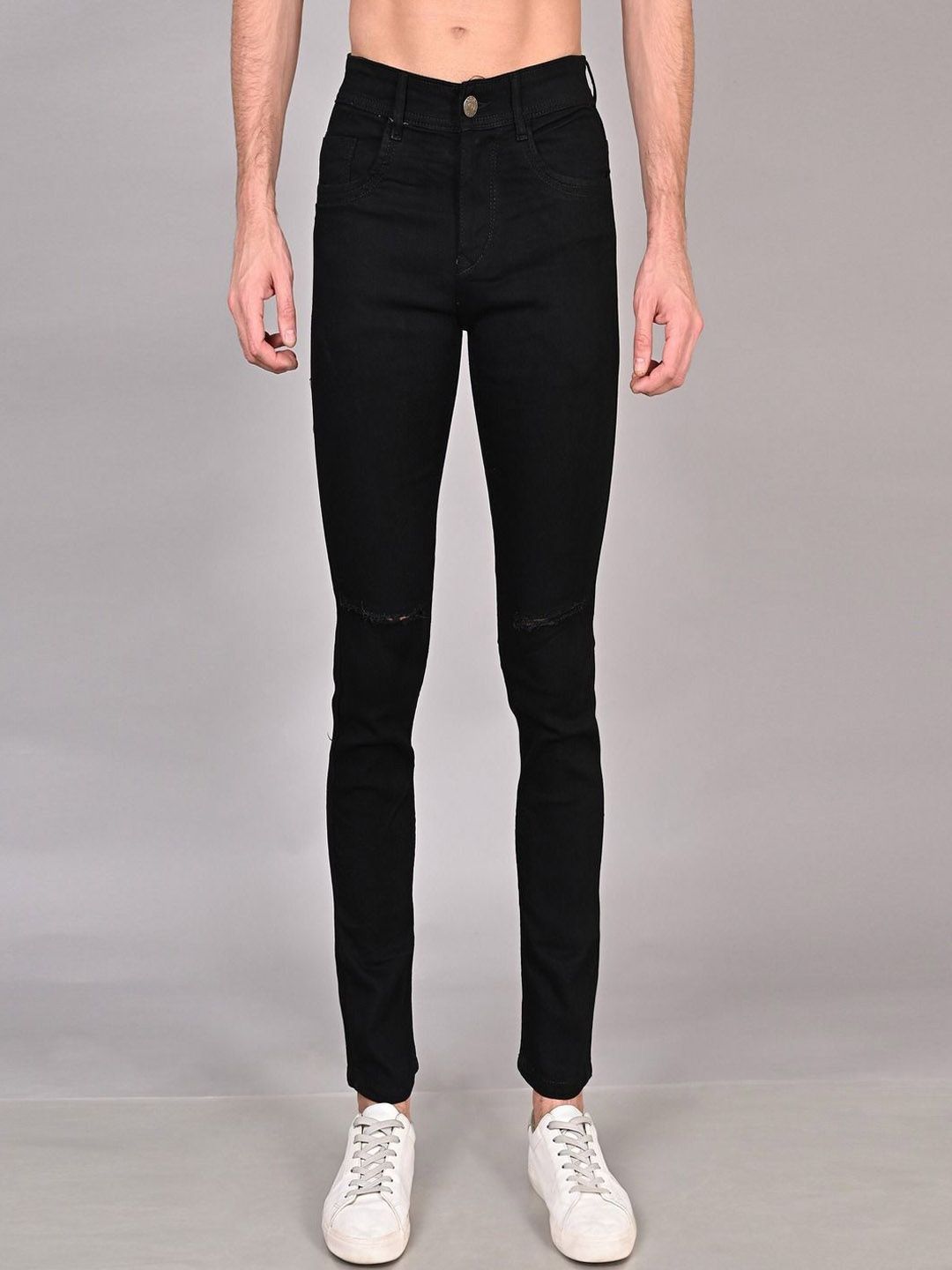 Rend Men Slim Fit Low Distress Jeans-image-35