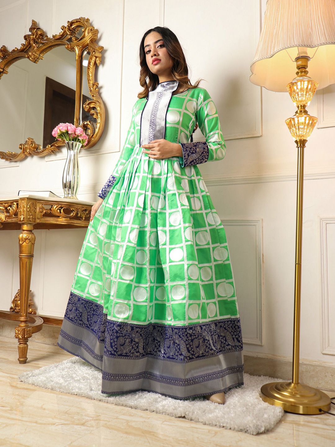 VIVARAA FASHION Women Halter Neck Gown Maxi Dress-picture-31