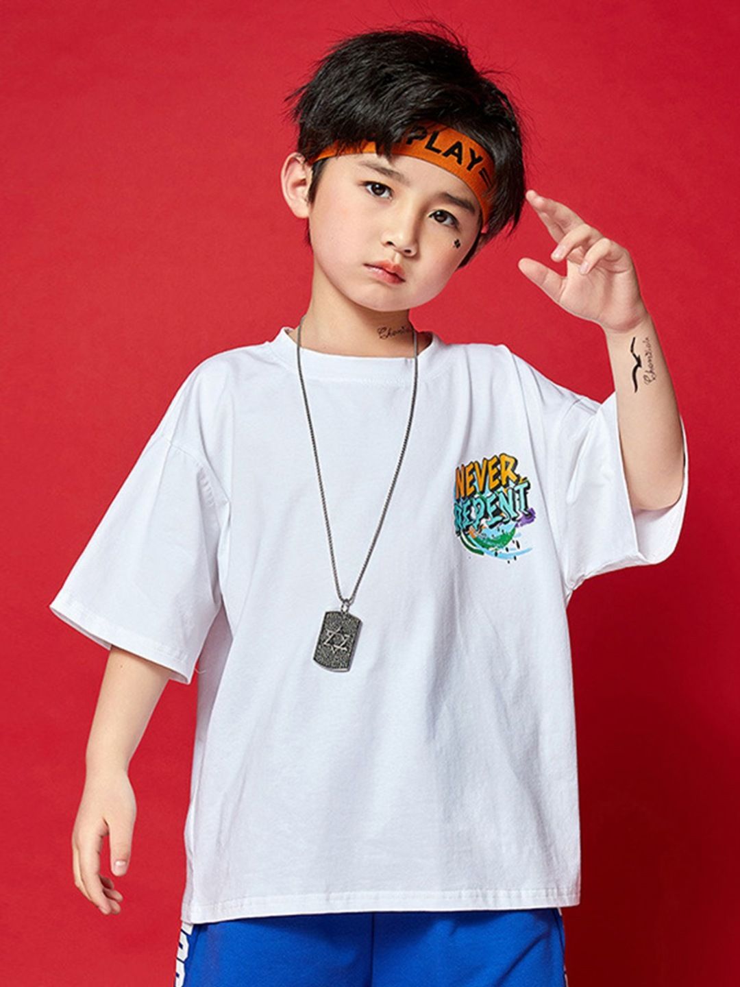 LULU & SKY Kids Hooded Applique Boxy T-shirt-picture-26