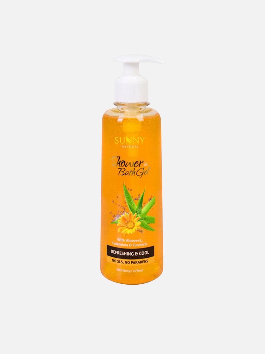 SUNNY HERBALS Shower & Bath Gel With Aloevera Calendula & Turmeric- 270 ml-picture-42