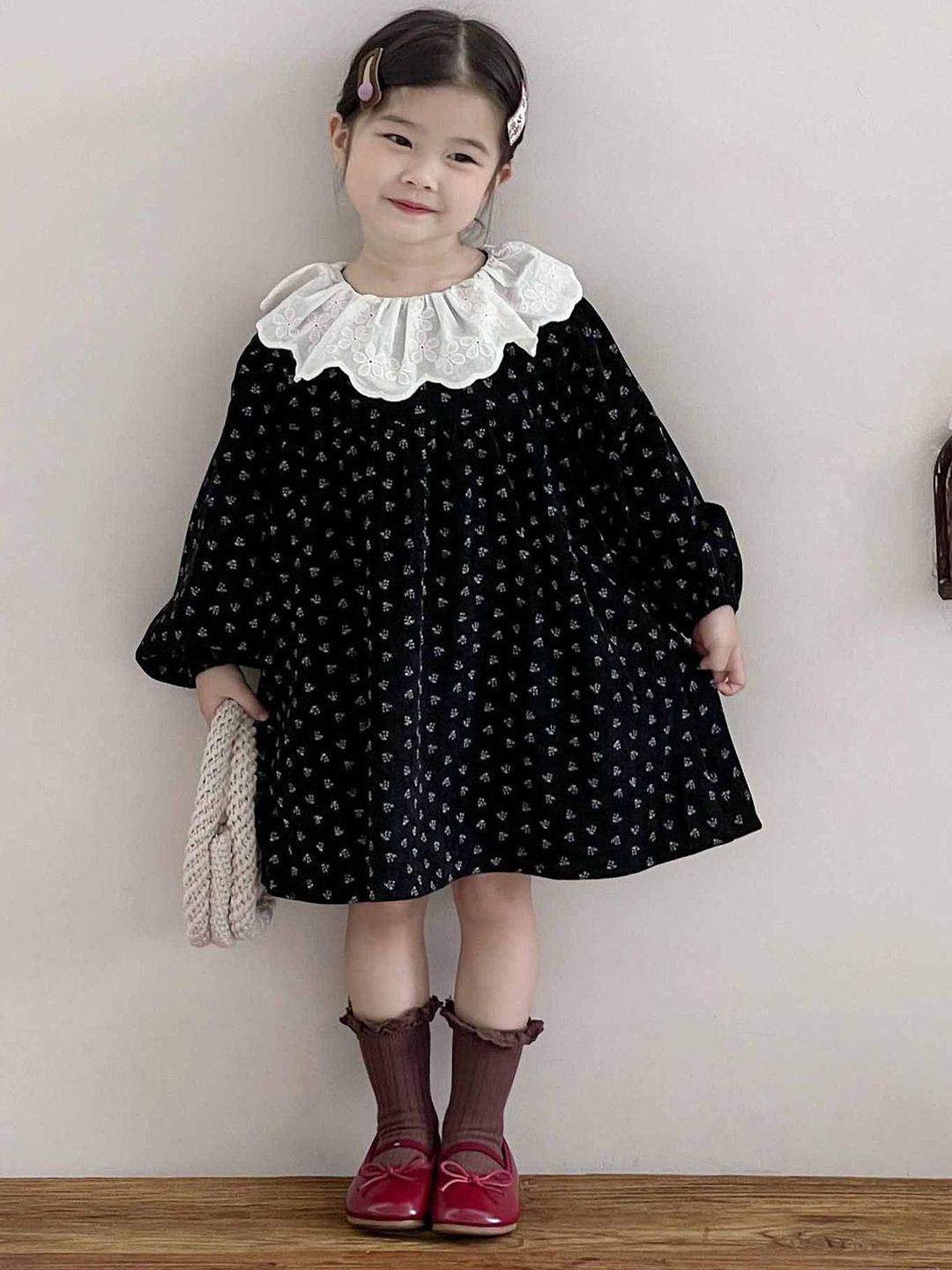 LULU & SKY Girls Polka Dot Printed A-Line Dress-picture-26