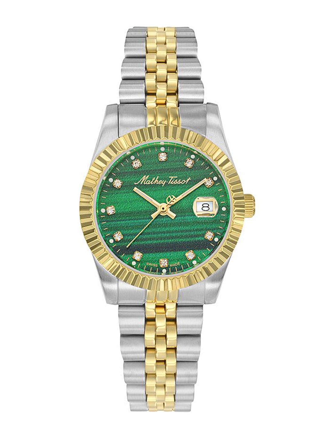 Mathey-Tissot Women Dial & Stainless Steel Bracelet Style Straps Analogue Watch D810BSV-picture-13