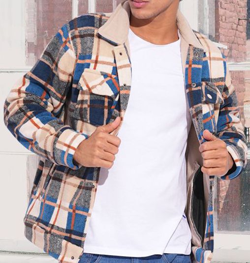 Buy PRONK Checked Spread Collar Shacket - Shackets for Men 31952671 ...