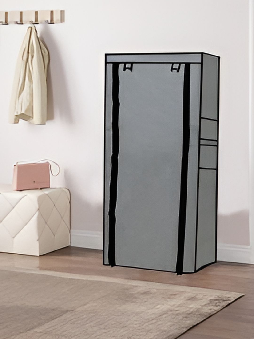 Rmerchants Grey 9 Layer Water Resistant Shoe Rack Cover-image-32